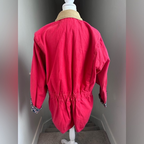 Woolrich Women’s Vintage Red Chore Coat Barn Jacket Size Medium - Picture 6 of 12